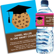 Graduation Smart Cookie theme invitation and favors