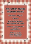 personalized BBQ picnic invitation