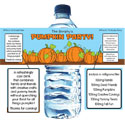 Fall theme water labels