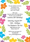 personalized luau party invitation