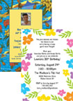 Luau Party Invitations and Favors