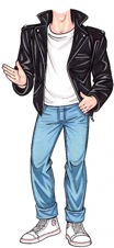 life sized greaser cutout