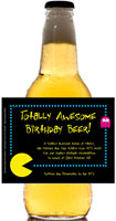 personalized 80s theme beer bottle label