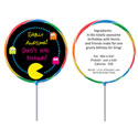 80s theme lollipops