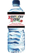 kentucky derby water bottle label