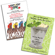 Kenutcky Derby theme invitations and favors