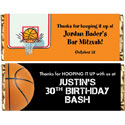 Basketball party theme candy bar wrappers
