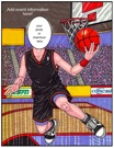 semi custom basketball caricature