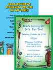 personalized golf theme invitation