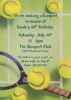 personalized tennis theme invitation