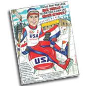 Olympic theme caricature invitations