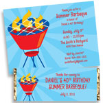 bbq theme invitation. Birthday barbecue invitations. Birthday BBQ invitations