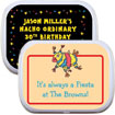 fiesta theme party favors. custom candy tins for fiesta theme party