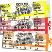 Fiesta ticket invitations