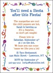 personalized fiesta party invitation