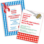 Food and drink theme invitations