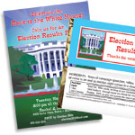 Patriotic elections night invitations and favors