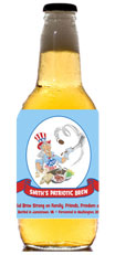 personalized patriotic beer bottle label