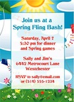 personalized spring fling invitation