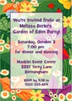 personalized garden party invitation