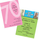 70th birthday milestone invitations