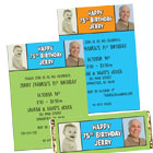 Double photo birthday invitations and favors