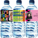 Custom birthday party water bottle labels