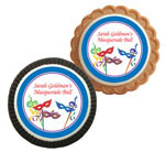 Mardi Gras theme cookie party favors