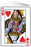 Personalized queen of hearts photo centerpiece