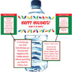 Chirstmas party water botle labels