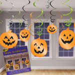 Halloween Pumpkin Hanging Swirls