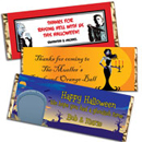 Custom Halloween candy bar wrappers, 
