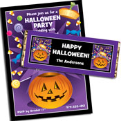 Pumpkin and candy Halloween party supplies