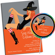 Sexy Halloween invitations and party favors