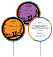 personalized halloween wedding lollipops