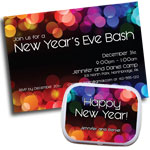 New Year's Eve Bash Theme invtiations