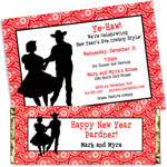 New Year's Eve Western Theme invtiations