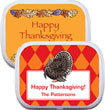 Thanksgiving party favor, mint and candy tins