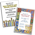 Chanukah theme invitations