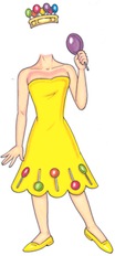 life size princess lolly cutout