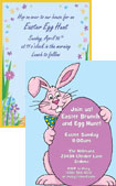 personalized easter bunny invitation