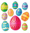 Easter egg swirl decorations