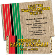 Kwanzaa party invitations and favors