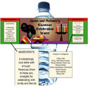 Kwanzaa Party theme water labels