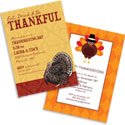Thanksgiving theme invitations