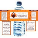 Thanksgiving theme water labels