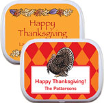 Custom Thanksgiving Mint Tins and Candy Favors