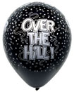 black decorations for over the hill birthday