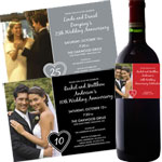 personalized anniversary invitations and party favors