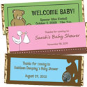 Baby shower candy bar favors, baby announcement candy bars
